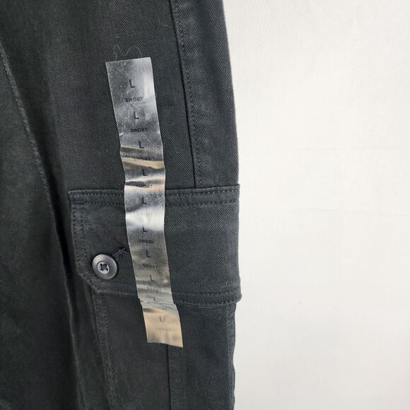 SOLD OUT American Eagle Outfitters Pants Women L Black Pull Kick Boot Cargo NWT - Picture 7 of 15